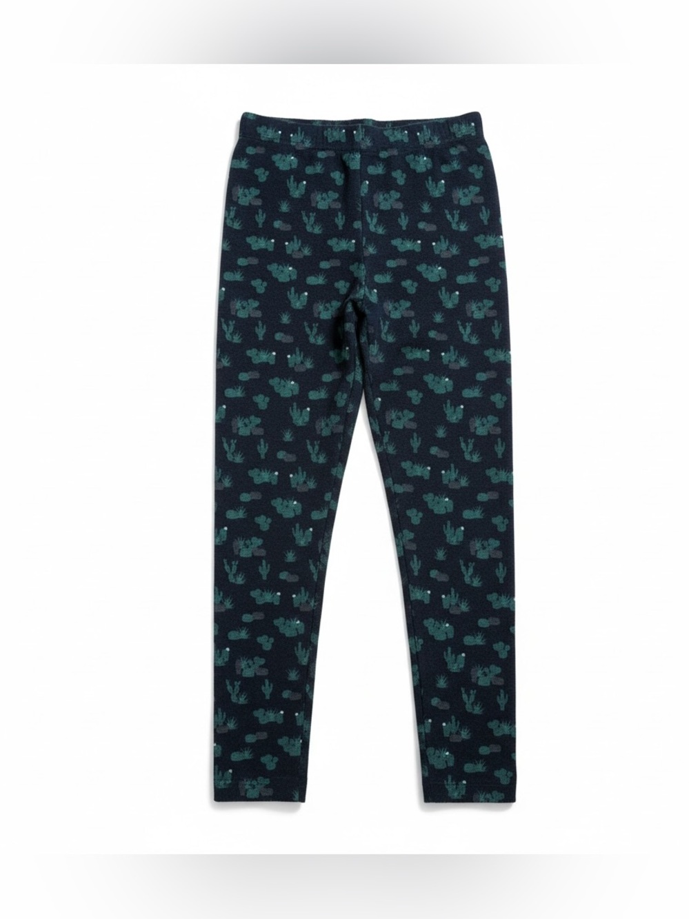 Leggings with Green Cactus Print warm